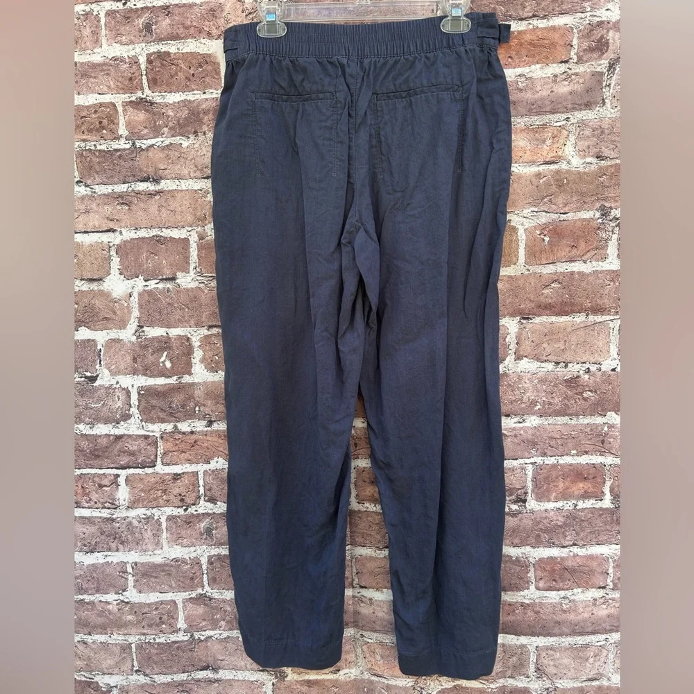 Athleta Voyager 100% Linen Pants 586941 Women's Blue Size 8